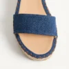 Σανδάλια Rockstud Double Flatform από τζιν 55 mm Σανδάλια Rockstud Double Flatform από τζιν 55 mm