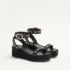Σανδάλια Rockstud Flatform από δέρμα μοσχαριού 45 mm Σανδάλια Rockstud Flatform από δέρμα μοσχαριού 45 mm