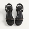 Σανδάλια Rockstud Flatform από δέρμα μοσχαριού 45 mm Σανδάλια Rockstud Flatform από δέρμα μοσχαριού 45 mm