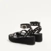 Σανδάλια Rockstud Flatform από δέρμα μοσχαριού 45 mm Σανδάλια Rockstud Flatform από δέρμα μοσχαριού 45 mm