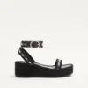 Σανδάλια Rockstud Flatform από δέρμα μοσχαριού 45 mm Σανδάλια Rockstud Flatform από δέρμα μοσχαριού 45 mm