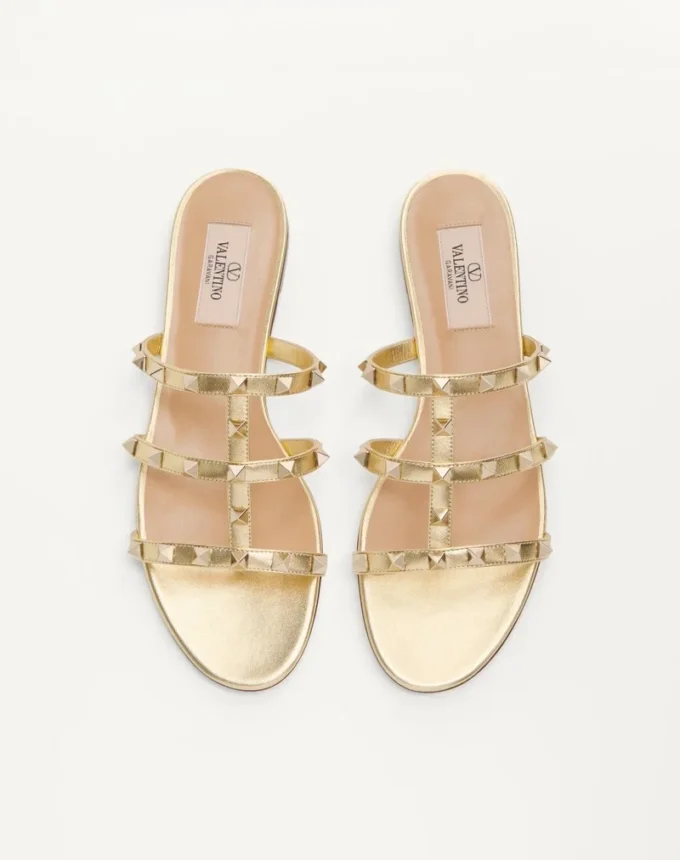 Σανδάλια Rockstud Laminated Nappa Slide