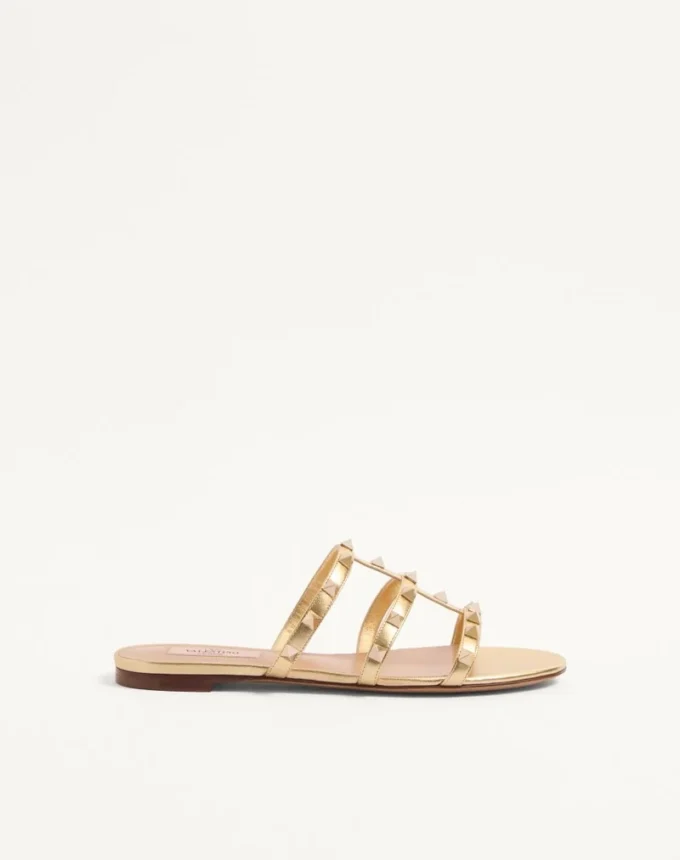 Σανδάλια Rockstud Laminated Nappa Slide