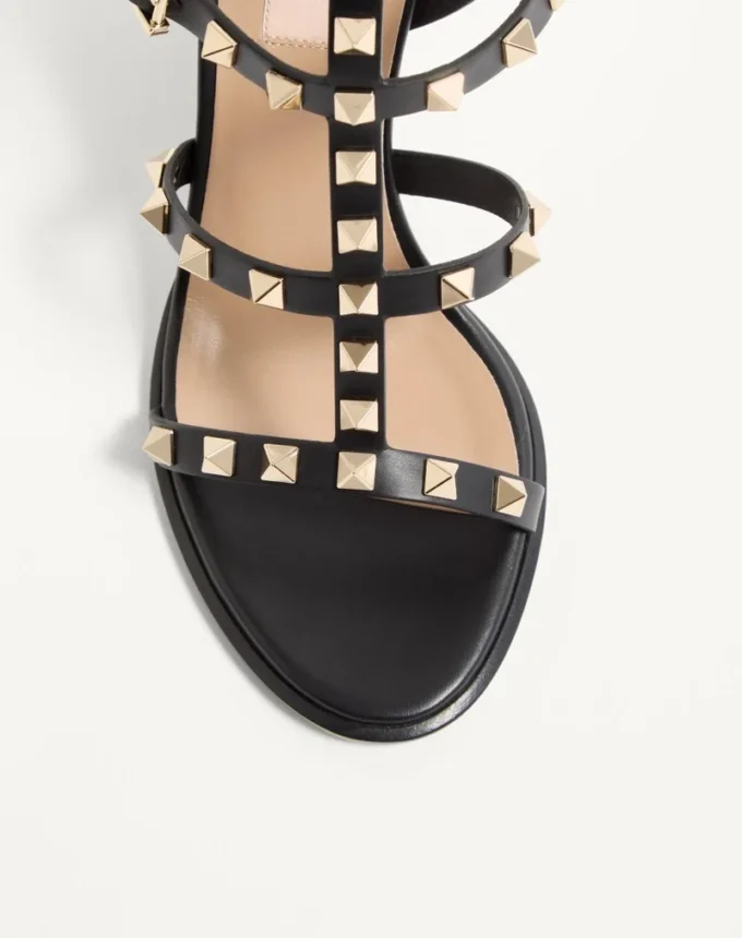 Σανδάλια Rockstud με λουράκι στον αστράγαλο 90 mm