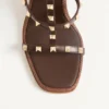 Σανδάλια Rockstud Wedge Slide από δέρμα μοσχαριού με κεντημένο σχέδιο Cornely 100 mm Σανδάλια Rockstud Wedge Slide από δέρμα μοσχαριού με κεντημένο σχέδιο Cornely 100 mm