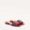 Σανδάλια Vlogo Signature Denim Slide με κεντημένο σχέδιο Cherryfic 20 mm Σανδάλια Vlogo Signature Denim Slide με κεντημένο σχέδιο Cherryfic 20 mm