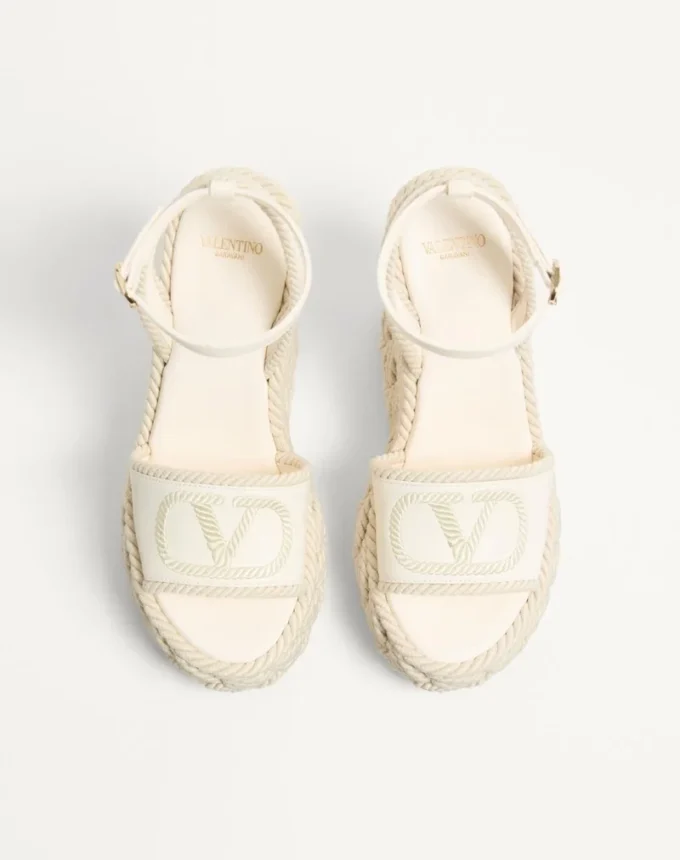 Σανδάλια Vlogo Torchon Wedge από νάπα 130 mm Σανδάλια Vlogo Torchon Wedge από νάπα 130 mm