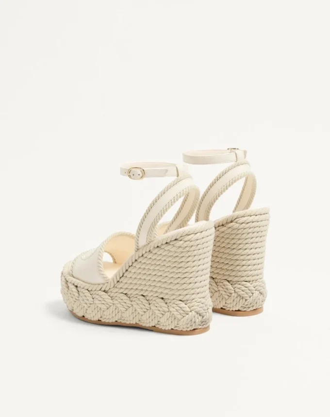 Σανδάλια Vlogo Torchon Wedge από νάπα 130 mm Σανδάλια Vlogo Torchon Wedge από νάπα 130 mm