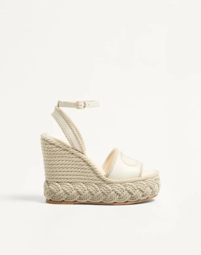 Σανδάλια Vlogo Torchon Wedge από νάπα 130 mm Σανδάλια Vlogo Torchon Wedge από νάπα 130 mm