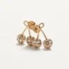 Σκουλαρίκια Cherryfic από μέταλλο και κρύσταλλα Swarovski®