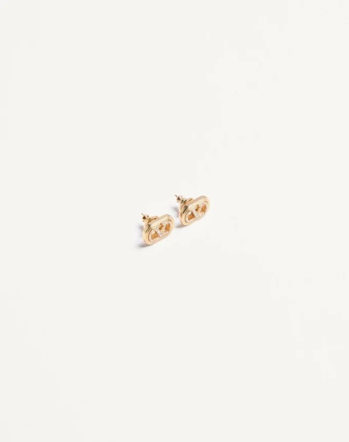 Σκουλαρίκια Ovalette από μέταλλο και κρύσταλλα Swarovski®
