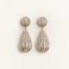 Σκουλαρίκια Poetique Des Gouttes από μέταλλο και κρύσταλλα Swarovski®