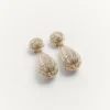 Σκουλαρίκια Poetique Des Gouttes από μέταλλο και κρύσταλλα Swarovski®