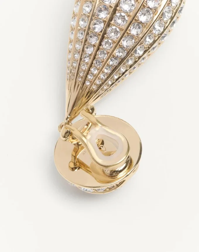 Σκουλαρίκια Poetique Des Gouttes από μέταλλο και κρύσταλλα Swarovski®
