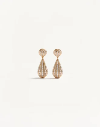 Σκουλαρίκια Poetiques Des Gouttes από μέταλλο και κρύσταλλα Swarovski®
