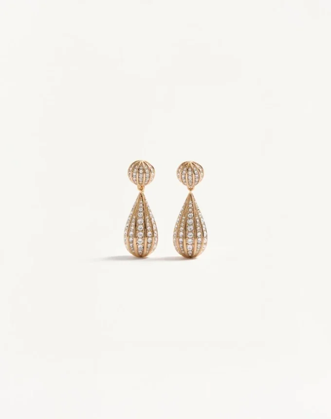 Σκουλαρίκια Poetiques Des Gouttes από μέταλλο και κρύσταλλα Swarovski® Σκουλαρίκια Poetiques Des Gouttes από μέταλλο και κρύσταλλα Swarovski®