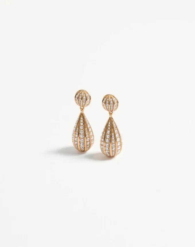 Σκουλαρίκια Poetiques Des Gouttes από μέταλλο και κρύσταλλα Swarovski® Σκουλαρίκια Poetiques Des Gouttes από μέταλλο και κρύσταλλα Swarovski®