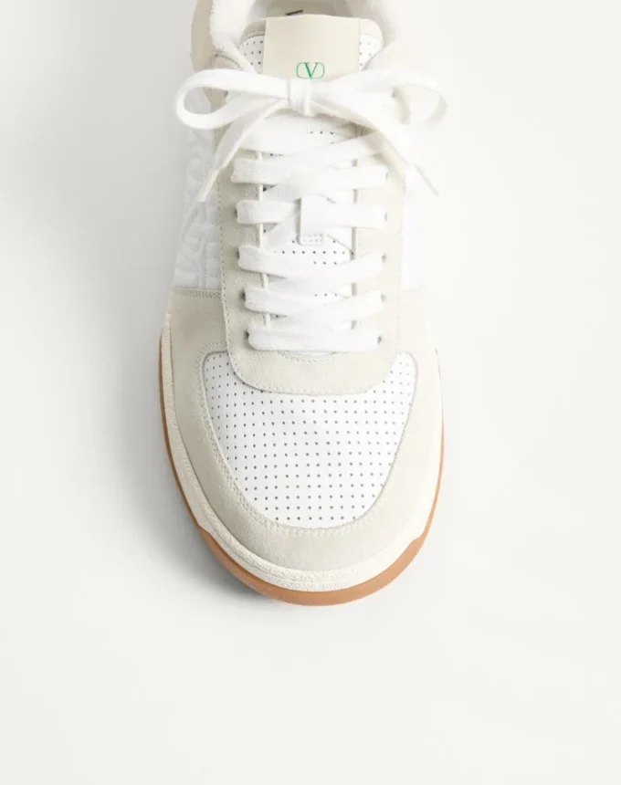 Sparry Sneaker από δέρμα split και νάπα