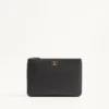 Τσάντα clutch Vlogo Signature από κοκκώδες δέρμα μοσχαριού Τσάντα clutch Vlogo Signature από κοκκώδες δέρμα μοσχαριού