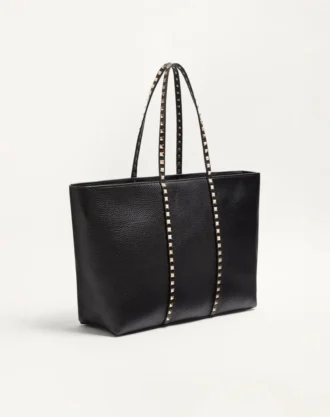 Τσάντα για ψώνια Valentino Garavani Rockstud από δέρμα μοσχαριού