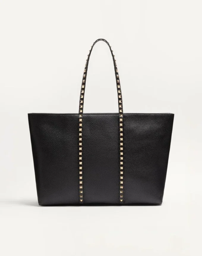 Τσάντα για ψώνια Valentino Garavani Rockstud από δέρμα μοσχαριού Τσάντα για ψώνια Valentino Garavani Rockstud από δέρμα μοσχαριού
