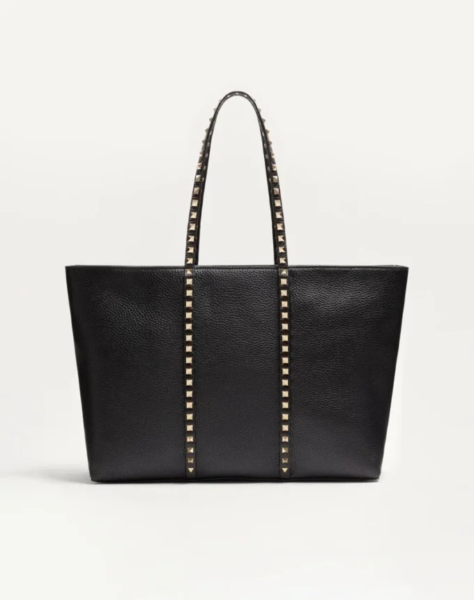 Τσάντα για ψώνια Valentino Garavani Rockstud από δέρμα μοσχαριού Τσάντα για ψώνια Valentino Garavani Rockstud από δέρμα μοσχαριού