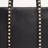 Τσάντα για ψώνια Valentino Garavani Rockstud από δέρμα μοσχαριού Τσάντα για ψώνια Valentino Garavani Rockstud από δέρμα μοσχαριού