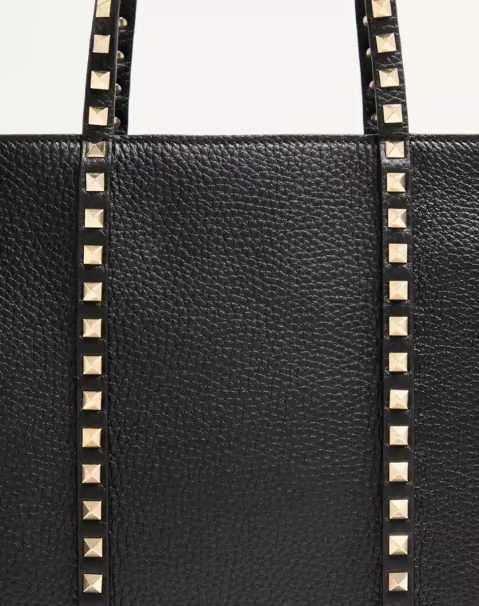 Τσάντα για ψώνια Valentino Garavani Rockstud από δέρμα μοσχαριού Τσάντα για ψώνια Valentino Garavani Rockstud από δέρμα μοσχαριού