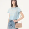 Τσάντα ώμου Valentino Garavani Rockstud Spike από πλαστικοποιημένο δέρμα νάπα Τσάντα ώμου Valentino Garavani Rockstud Spike από πλαστικοποιημένο δέρμα νάπα