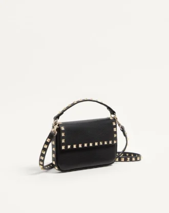 Τσάντα Rockstud από δέρμα μοσχαριού