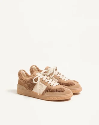 Upvillage Sneaker από μαλλί και δέρμα