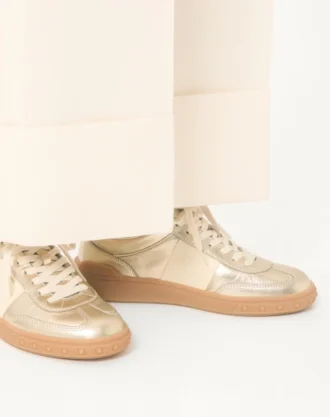 Upvillage Trainer από πλαστικοποιημένο δέρμα μοσχαριού με λωρίδα από δέρμα μοσχαριού Nappa