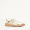 Upvillage Trainer από πλαστικοποιημένο δέρμα μοσχαριού με λωρίδα από δέρμα μοσχαριού Nappa Upvillage Trainer από πλαστικοποιημένο δέρμα μοσχαριού με λωρίδα από δέρμα μοσχαριού Nappa