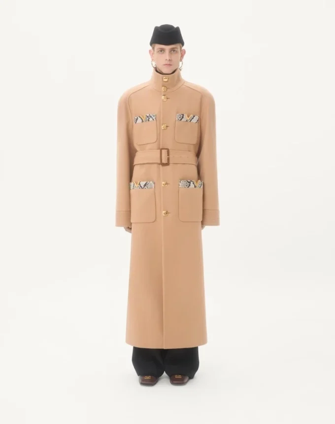 Valentino Διπλό παλτό από μαλλί με ένθετα Ayers Valentino Διπλό παλτό από μαλλί με ένθετα Ayers