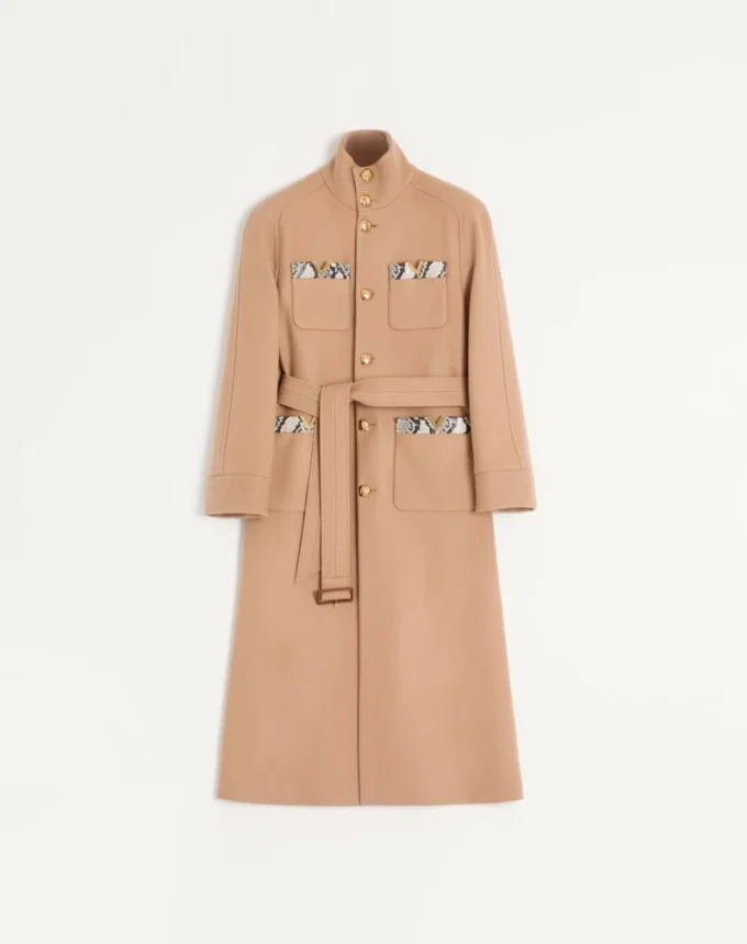 Valentino Διπλό παλτό από μαλλί με ένθετα Ayers Valentino Διπλό παλτό από μαλλί με ένθετα Ayers