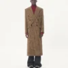 Valentino Διπλό παλτό από μαλλί με μοτίβο Glen Plaid Valentino Διπλό παλτό από μαλλί με μοτίβο Glen Plaid