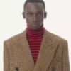 Valentino Διπλό παλτό από μαλλί με μοτίβο Glen Plaid Valentino Διπλό παλτό από μαλλί με μοτίβο Glen Plaid