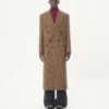 Valentino Διπλό παλτό από μαλλί με μοτίβο Glen Plaid Valentino Διπλό παλτό από μαλλί με μοτίβο Glen Plaid