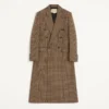 Valentino Διπλό παλτό από μαλλί με μοτίβο Glen Plaid Valentino Διπλό παλτό από μαλλί με μοτίβο Glen Plaid