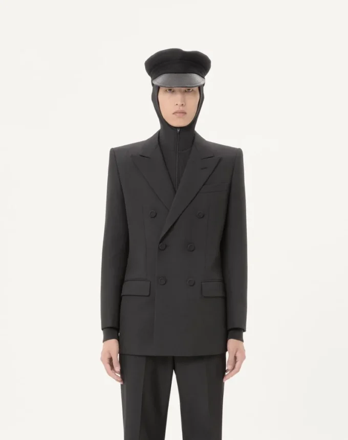 Valentino Διπλό σακάκι από μαλλί γαμπαρντίν Valentino Διπλό σακάκι από μαλλί γαμπαρντίν