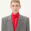 Valentino Διπλό σακάκι από μαλλί Natté Boutonné Valentino Διπλό σακάκι από μαλλί Natté Boutonné