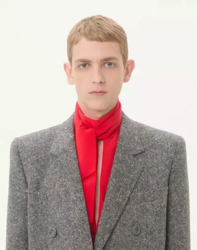Valentino Διπλό σακάκι από μαλλί Natté Boutonné Valentino Διπλό σακάκι από μαλλί Natté Boutonné