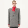 Valentino Διπλό σακάκι από μαλλί Natté Boutonné Valentino Διπλό σακάκι από μαλλί Natté Boutonné