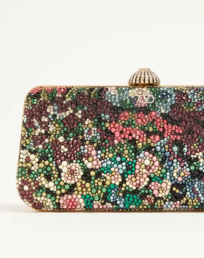 Valentino Garavani Carry Secrets minaudiere με μοτίβο Apres L’Hiver από στρας Valentino Garavani Carry Secrets minaudiere με μοτίβο Apres L’Hiver από στρας