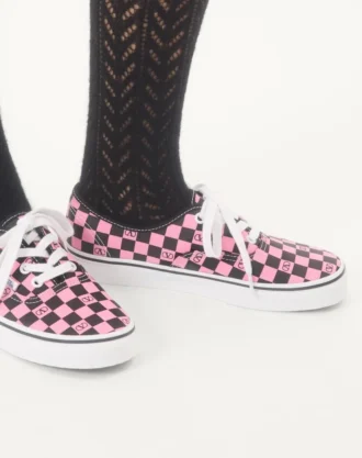 Valentino Garavani και Vans χαμηλά αθλητικά παπούτσια από ύφασμα με τυπωμένο λογότυπο V σε μοτίβο σκακιέρας