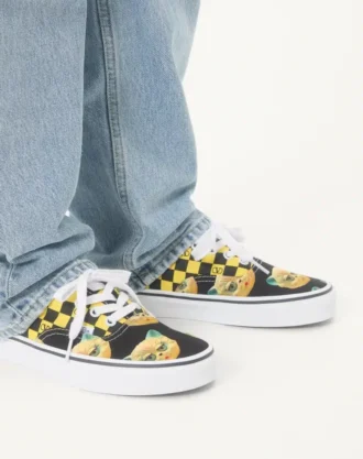 Valentino Garavani και Vans χαμηλά αθλητικά παπούτσια από ύφασμα με VLogo Checkerboard Print και Le Chat De La Maison Print