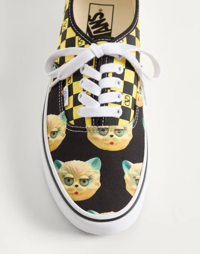 Valentino Garavani και Vans χαμηλά αθλητικά παπούτσια από ύφασμα με VLogo Checkerboard Print και Le Chat De La Maison Print Valentino Garavani και Vans χαμηλά αθλητικά παπούτσια από ύφασμα με VLogo Checkerboard Print και Le Chat De La Maison Print