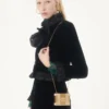 Valentino Garavani Minaumorphe Minaudière από μέταλλο με κρύσταλλα Swarovski® και σατέν θήκη Valentino Garavani Minaumorphe Minaudière από μέταλλο με κρύσταλλα Swarovski® και σατέν θήκη