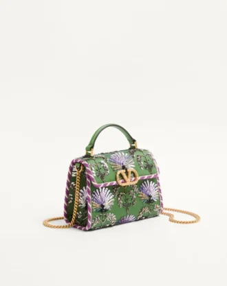 Valentino Garavani Mini Vsling Κεντημένη τσάντα με λογότυπο Jewel