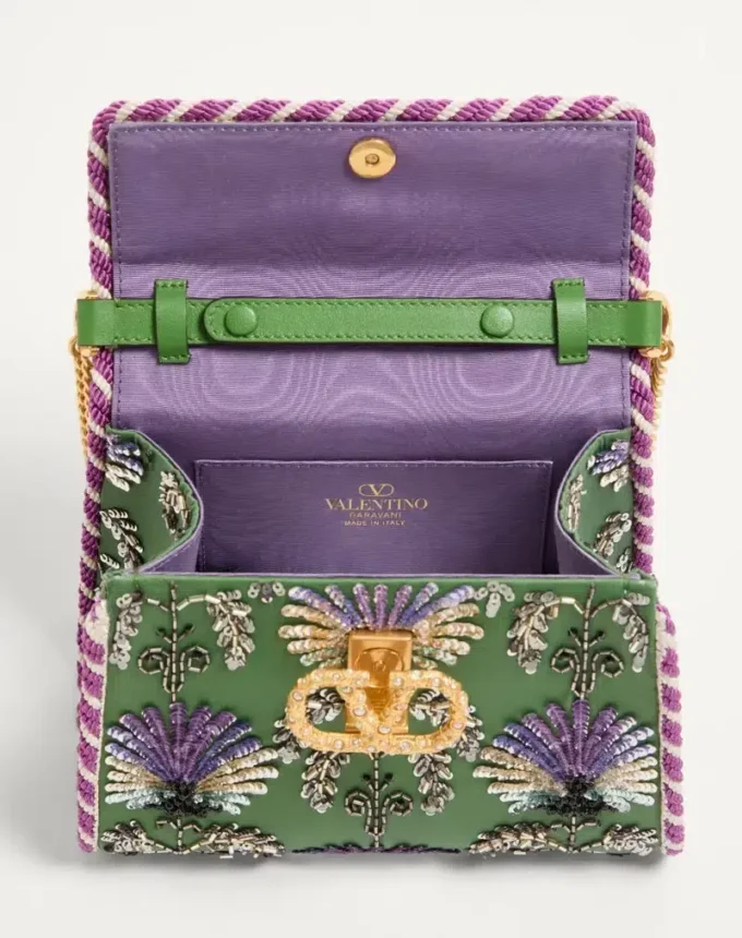 Valentino Garavani Mini Vsling Κεντημένη τσάντα με λογότυπο Jewel Valentino Garavani Mini Vsling Κεντημένη τσάντα με λογότυπο Jewel